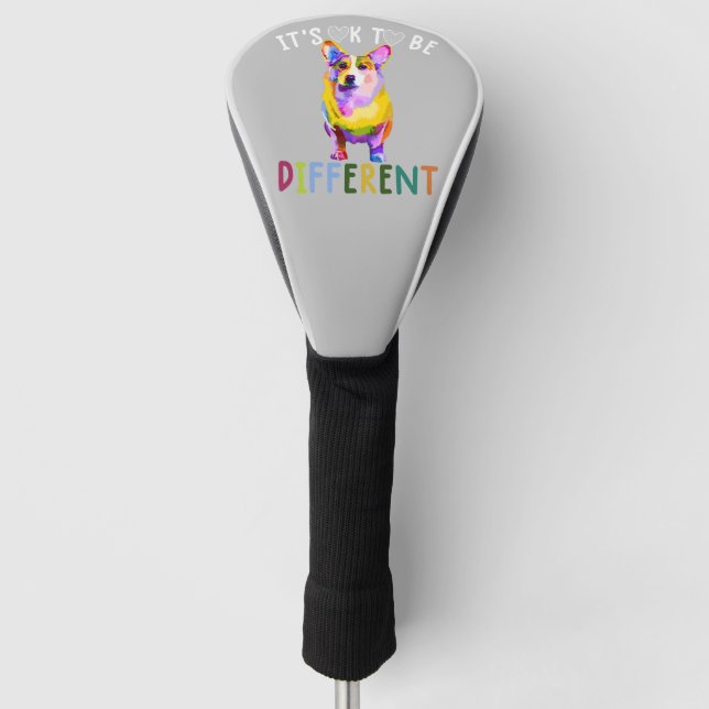 Es ist OK, ein anderes Korgi zu sein Golf Headcover (Vorderseite)