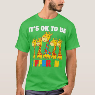 Es ist OK, eine andere Aufklärung über Autismus zu T-Shirt