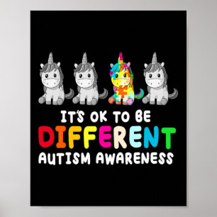 Es ist OK, eine andere Autismus-Bewusstsein Unicor Poster