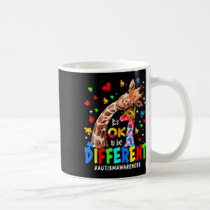 Es ist OK, eine andere Giraffe Autismus Bewusstsei Kaffeetasse