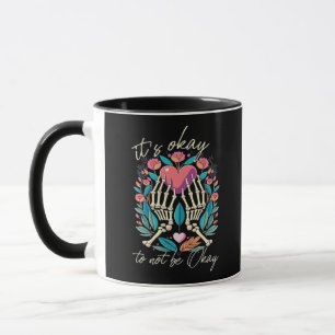 Es ist OK, nicht zu funktionieren - Skeletthandsch Tasse
