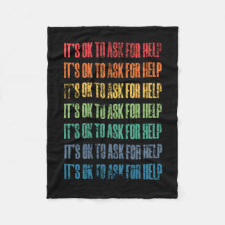 Es ist ok, um Hilfe Fragen 1 Fleecedecke
