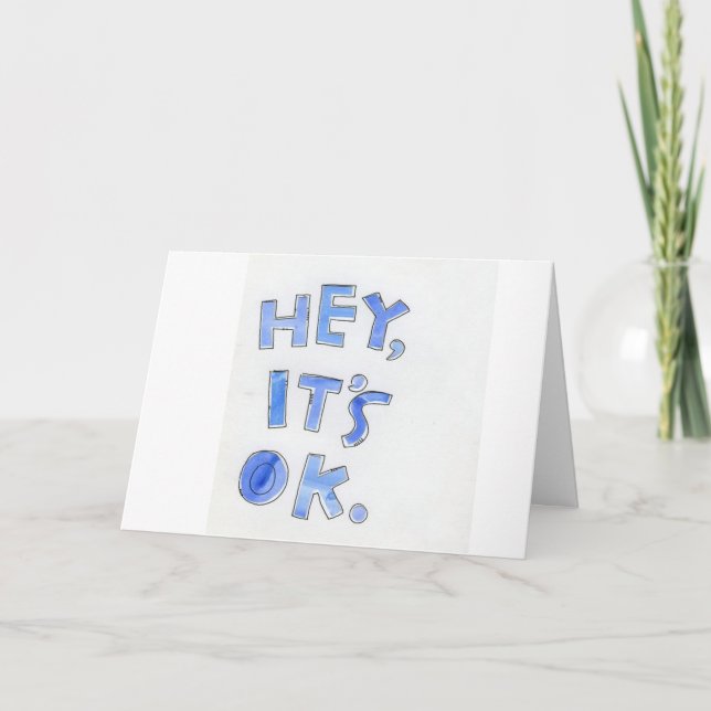 ES IST OKAY **60** IST NICHT SO SCHLECHT GLÜCKLICH KARTE (Vorderseite)