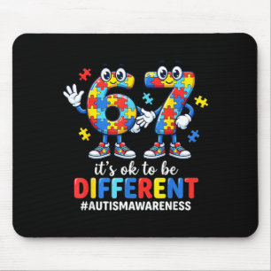 Es ist okay, anders zu sein 67 Sechs Sieben Puzzle Mousepad