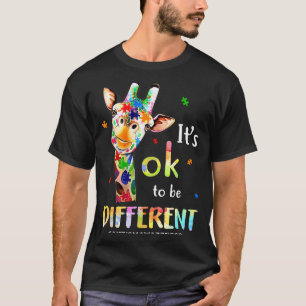 Es ist okay anders zu sein Autismus-Bewusstsein Gi T-Shirt