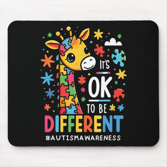 Es ist okay, anders zu sein, Autismus-Bewusstsein, Mousepad (Vorne)