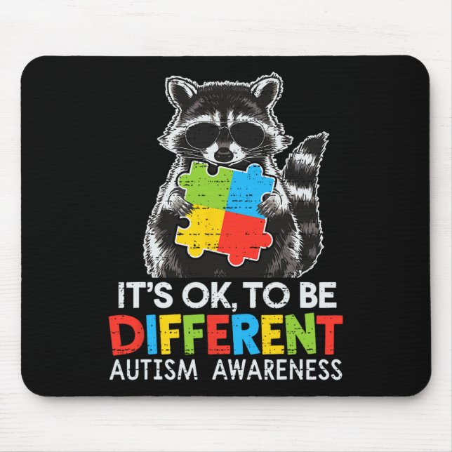 Es ist okay, anders zu sein Autismus-Bewusstsein S Mousepad (Vorne)