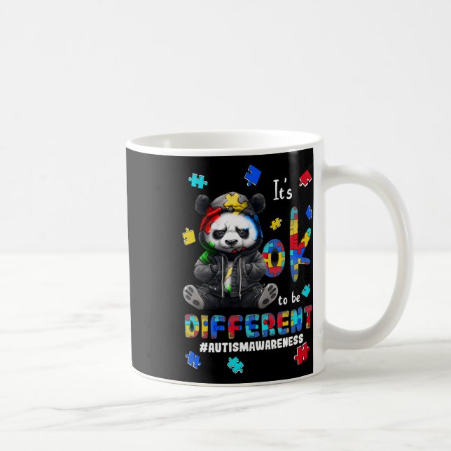 Es ist okay, anders zu sein Autismus-Panda  Kaffeetasse (Rechts)