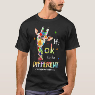 Es ist okay, anders zu sein Autismusbewusstsein T-Shirt