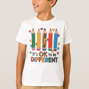 Es ist okay, anders zu sein – Bewusstsein für Auti T-Shirt