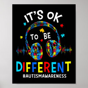 Es ist okay, anders zu sein - Cool Autism Awarenes Poster