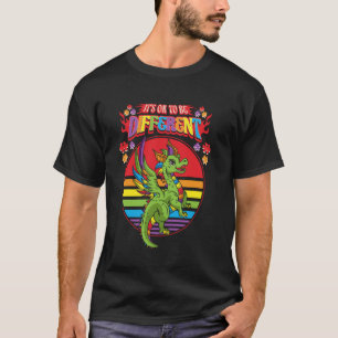 Es ist okay, anders zu sein Drachenliebhaber Autis T-Shirt