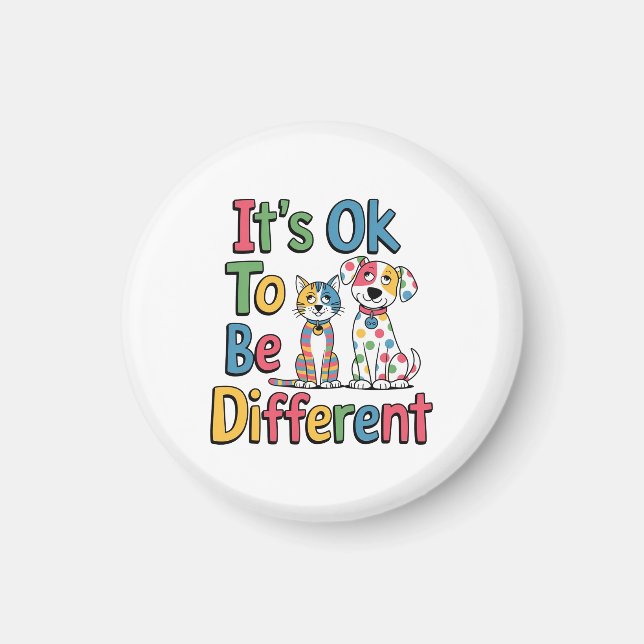 Es ist okay, anders zu sein magnet (Vorne)