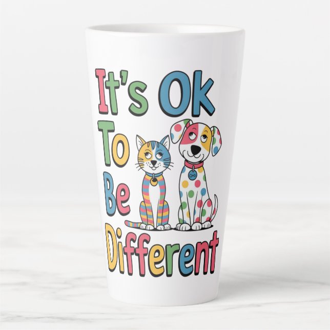 Es ist okay, anders zu sein milchtasse (Vorderseite)