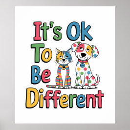 Es ist okay, anders zu sein poster