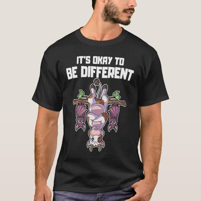 Es ist okay anders zu sein Sei Anders Cow Bat  3 T-Shirt (Vorderseite)