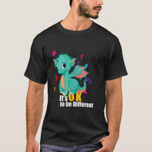 Es ist okay, anders zu sein, süßer Dinosaurier, Au T-Shirt