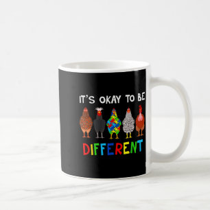 Es ist okay, anders zu sein, süßes Puzzle-Huhn Aut Kaffeetasse