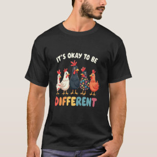 Es ist okay anders zu sein Süßes Puzzle Huhn Autis T-Shirt