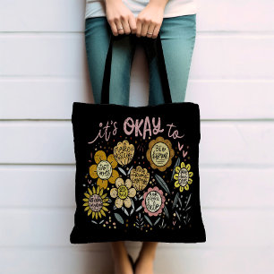 Es ist okay Boho Blumen-Tasche