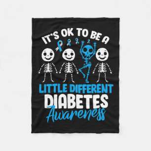 Es ist okay, ein bisschen anders zu sein Diabetes- Fleecedecke