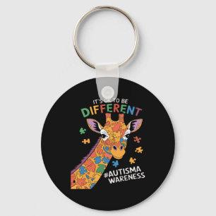 Es ist okay, ein bisschen anders zu sein Giraffe A Schlüsselanhänger