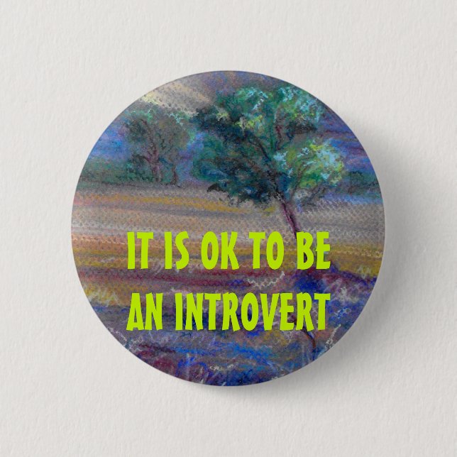 ES IST OKAY, EIN INTROVERT Knopf ZU SEIN Button (Vorderseite)