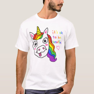 Es ist okay, ein wunderschöner lustiger Trottel-Re T-Shirt