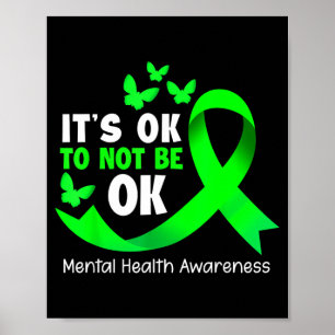 Es ist okay, nicht okay zu sein – Bewusstsein für Poster