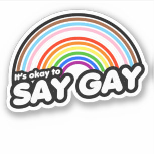 Es ist okay, schwul zu sagen aufkleber
