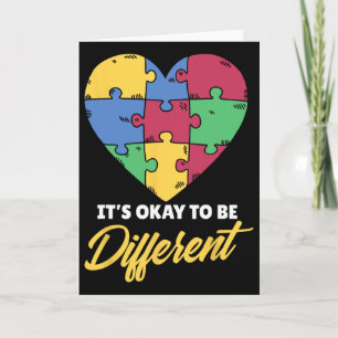 Es ist okay, verschiedene Autisten Autist Unterstü Karte