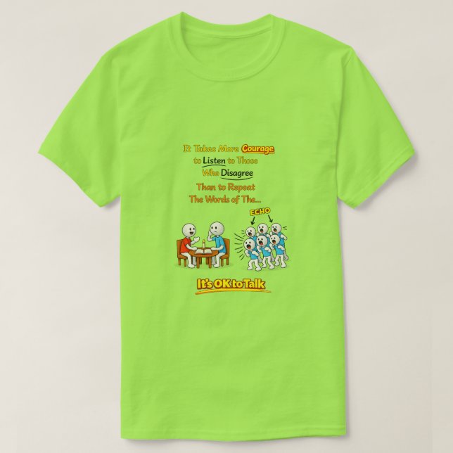Es ist okay zu reden (1) T-Shirt (Design vorne)