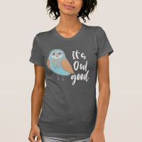 Es ist Owl Good Blue und Orange Cartoon Owl