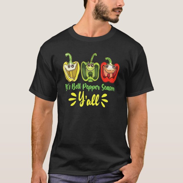 Es ist Paprikasaison Leute Gemüsegärtner T-Shirt (Vorderseite)