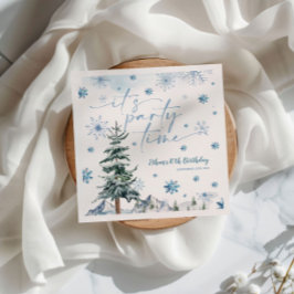 Es ist Party Winterjahreszeit Serviette