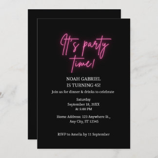 Es ist Party zum Geburtstag Einladung