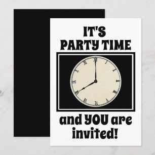 Es ist Partyzeit Einladung