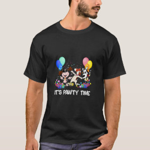 Es ist Pawty Time Dog Party Animal Pun T-Shirt