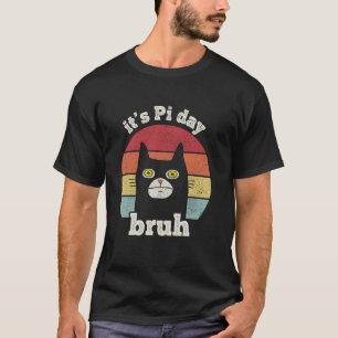 Es ist Pi-Tag Mathelehrer Pi lustige Katze 3.16 Re T-Shirt