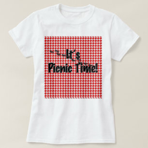 Es ist Picnic Time! Rotes Tischtuch mit Anten T-Shirt