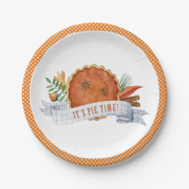 Es ist Pie Time | Pumpkin Pie Paper Plate Pappteller