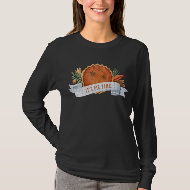 Es ist Pie Time | Pumpkin Pie T - Shirt (Vorderseite)