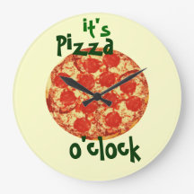 Es ist Pizza O'clock Clock
