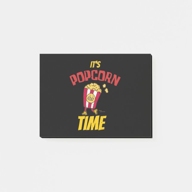 Es ist Popcorn Zeit Lustig Post-it Klebezettel (Vorderseite)
