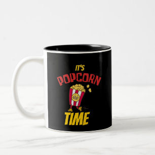 Es ist Popcorn Zeit Lustig Zweifarbige Tasse