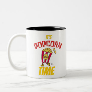 Es ist Popcorn Zeit Lustig Zweifarbige Tasse