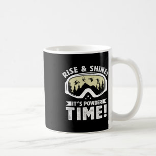 Es ist Pulver Zeit Skibrille Wintersport Skie Kaffeetasse