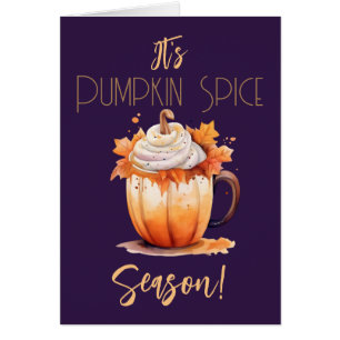 Es ist Pumpkin Gewürzsaison Card