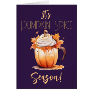 Es ist Pumpkin Gewürzsaison Card