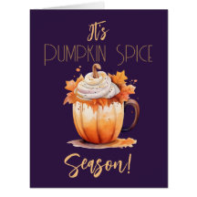 Es ist Pumpkin Gewürzsaison Card